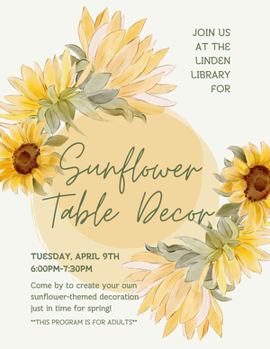Sunflower Table Deco